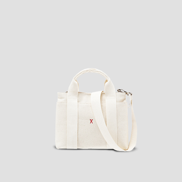 [Out of stock] Stacey Daytrip Tote Canvas S Ivory