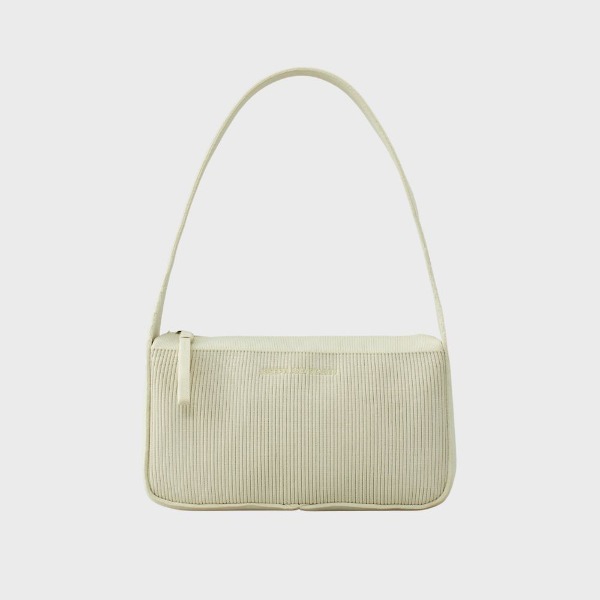 [6/13 Pre-Order] LPK Arton Knit Shoulder Bag M Jasmine White