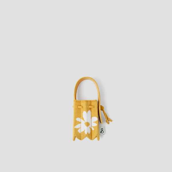 Lucky Pleats Knit Nano Bag Daisy Sunrise Yellow