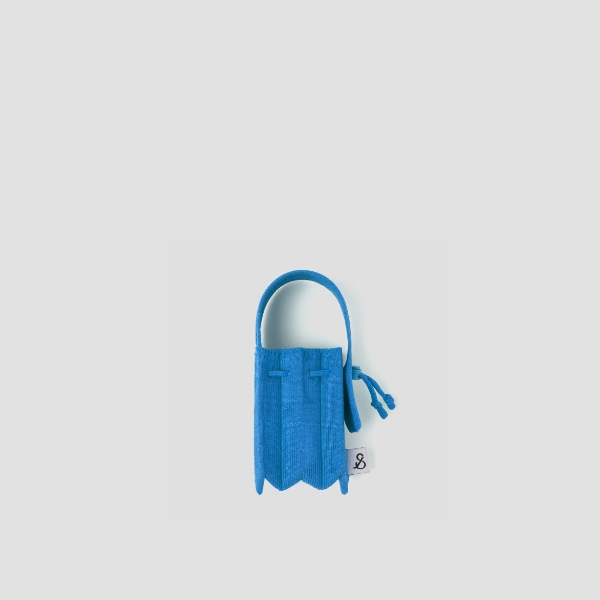 Lucky Pleats Knit Nano Bag Starry Waterfall Blue