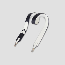 Playful leather Strap Rich Black/Off White